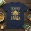 The Last Pasta Feast t-shirt design featuring the Flying Spaghetti Monster and people eating pasta