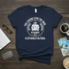 The Legend Stan The Man, Est. Retirement 2024 Is Officially Retired quote on a navy t-shirt with a graphic of