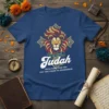 The Lion of Judah will fight for you you only need to surrender quote on a navy t-shirt featuring a