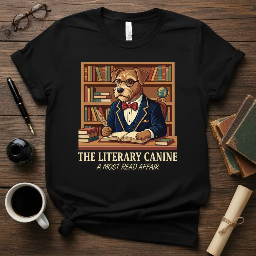 The Literary Canine a Most Read Affair Dog Lover T-Shirt