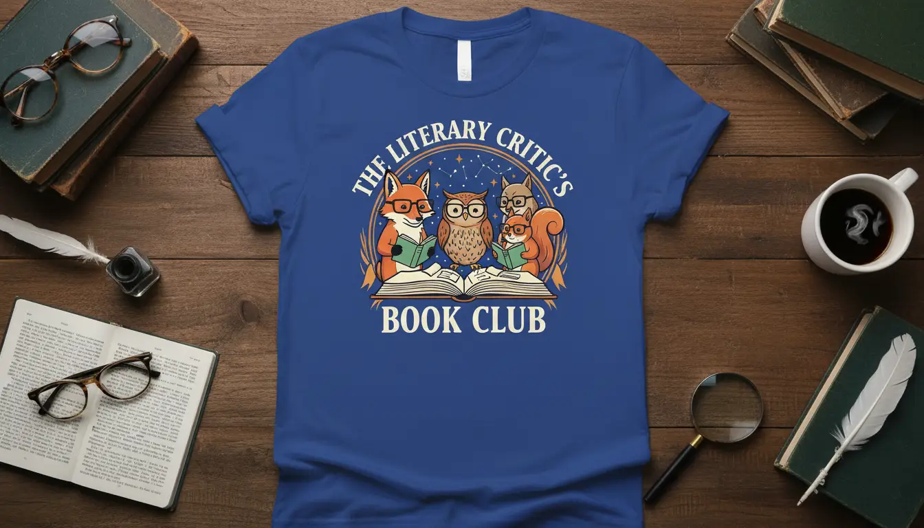 The Literary Critic’s Book Club T-Shirt for Book Lovers