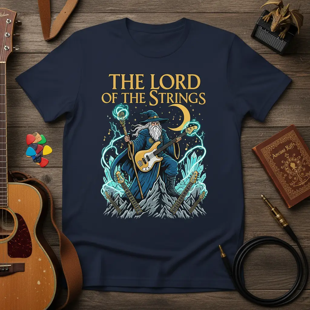 The Lord of the Strings Guitarist T-Shirt Music Lover Gift