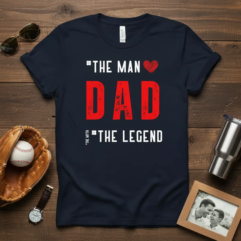 The Man the Myth the Dad the Legend T-Shirt Gift