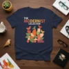 The Modernist Collection t-shirt with mid-century modern geometric bird design
