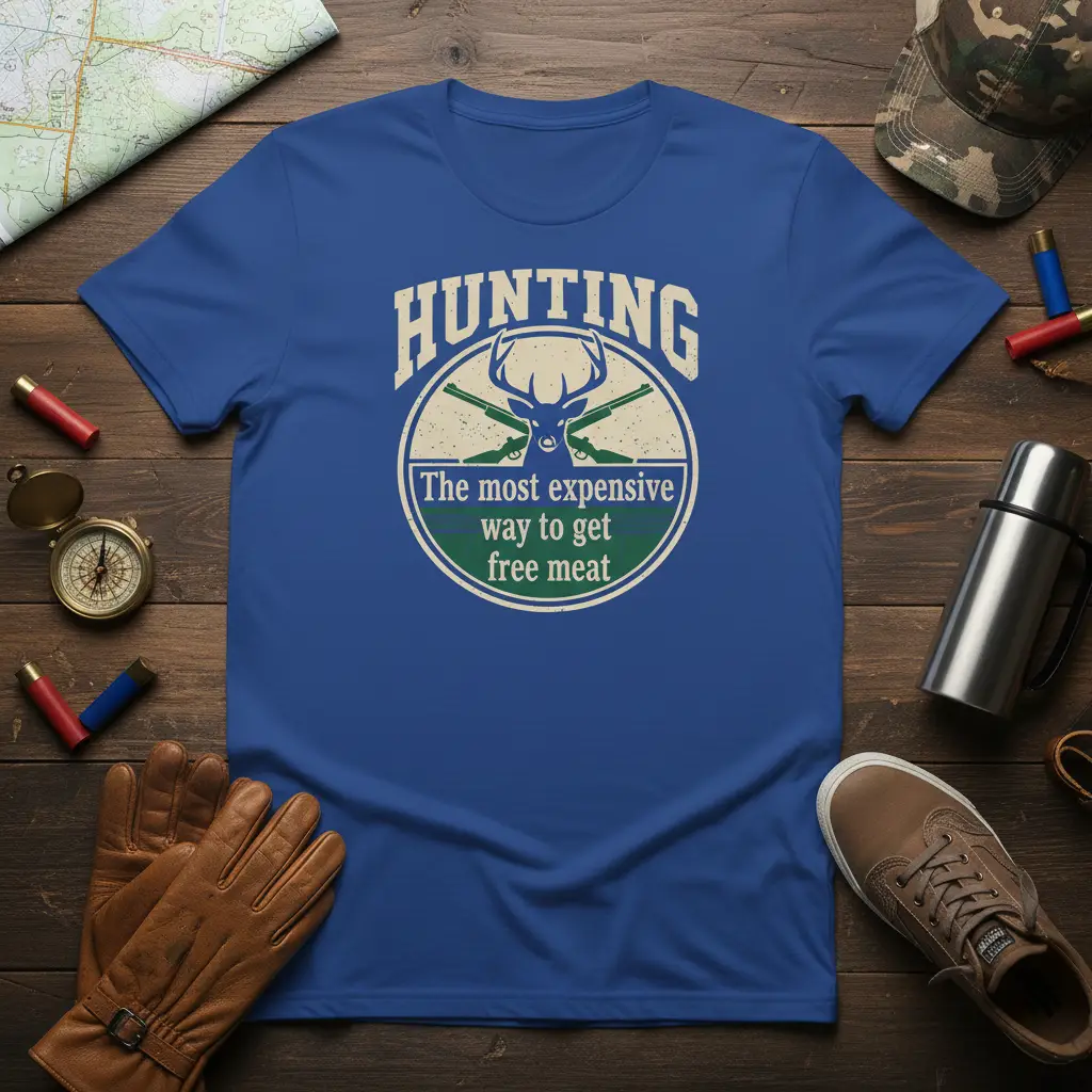 The Most Expensive Way to Get Free Meat Hunting T-Shirt