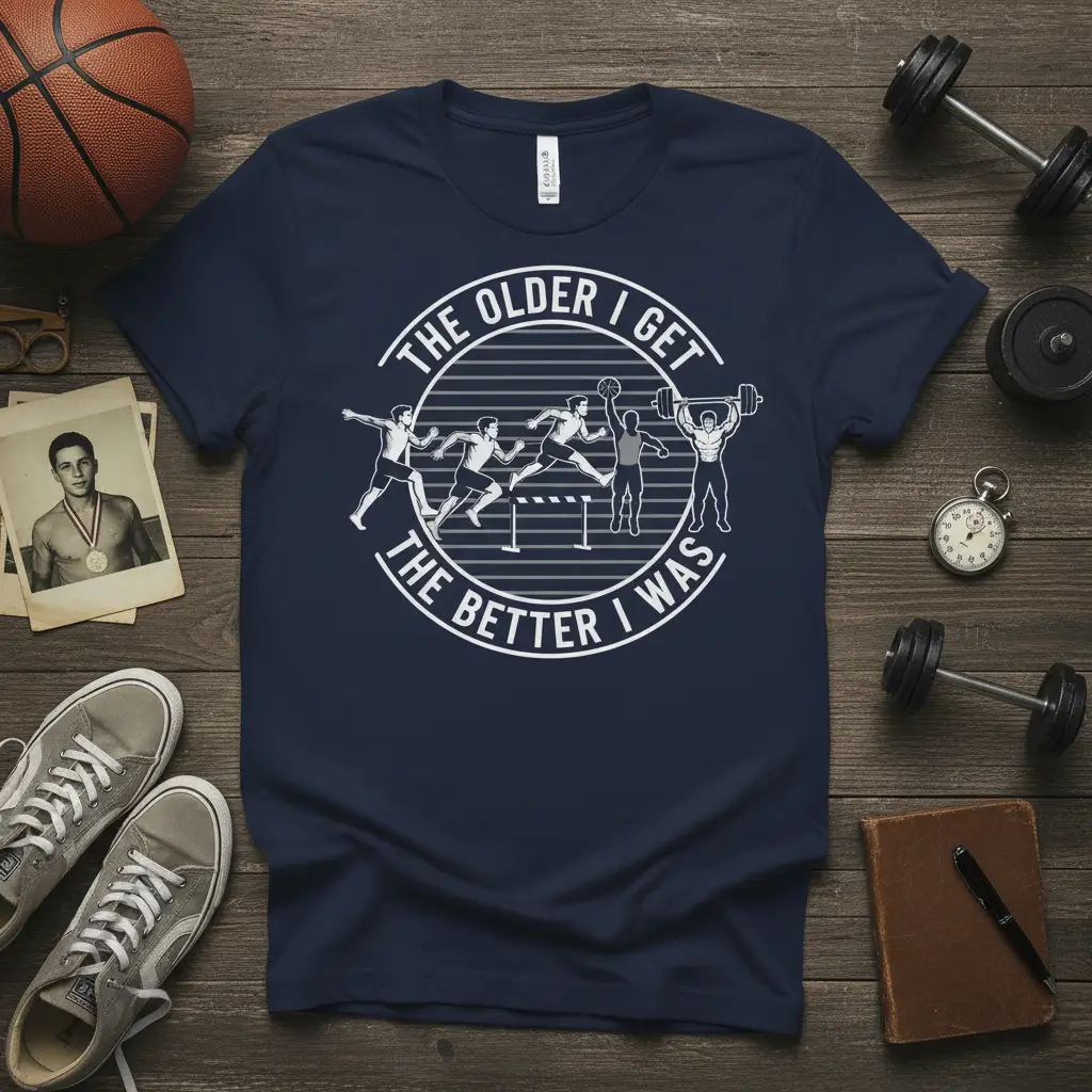 The Older I Get the Better I Was T-Shirt for Athletes