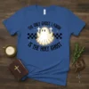 The Only Ghost I Know Is The Holy Ghost t-shirt with a glowing ghost graphic and crosses