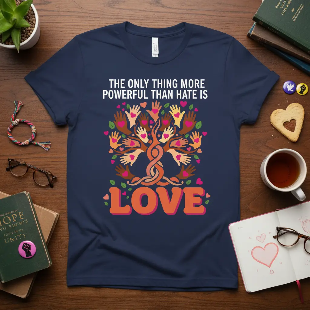 The Only Thing More Powerful Than Hate Is Love Tee
