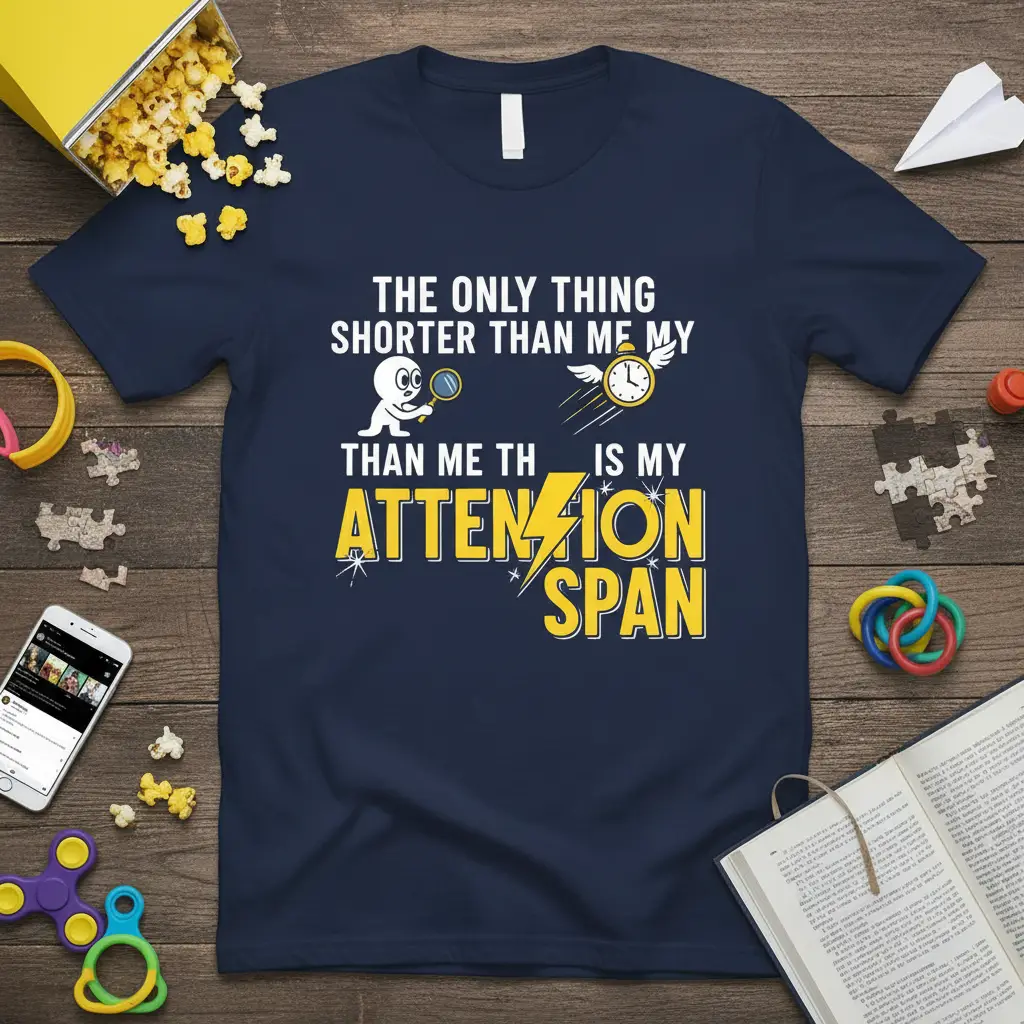 The Only Thing Shorter Than Me My Attention Span T-Shirt