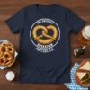 The Original Bavarian Pretzel Co. t-shirt design with a large pretzel graphic in the center