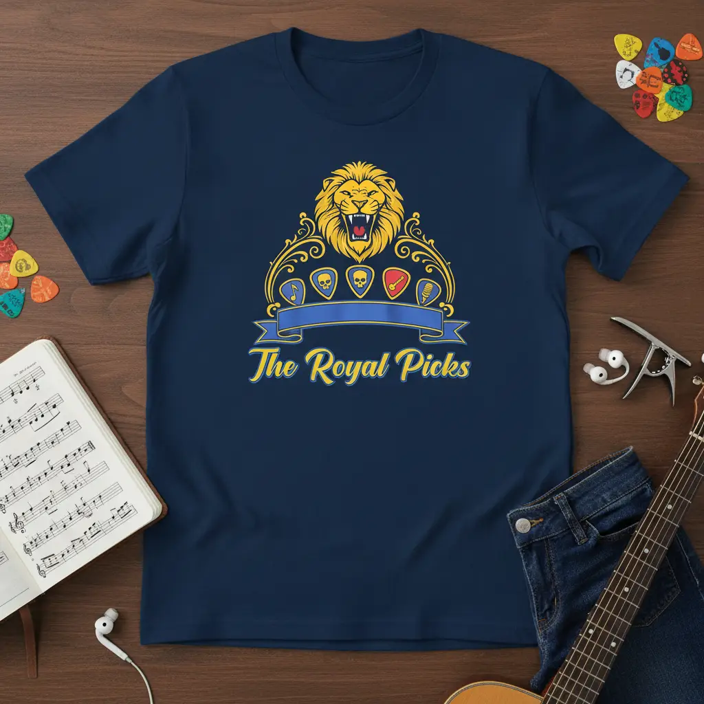The Royal Picks Guitarist T-Shirt for Musicians & Music Lovers