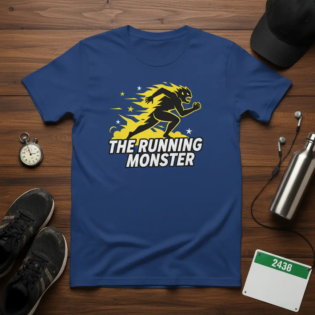 The Running Monster T-Shirt for Runners & Fitness Lovers