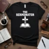 The Sermonator Faith T-Shirt design featuring a cross with "Faith" and an open book graphic