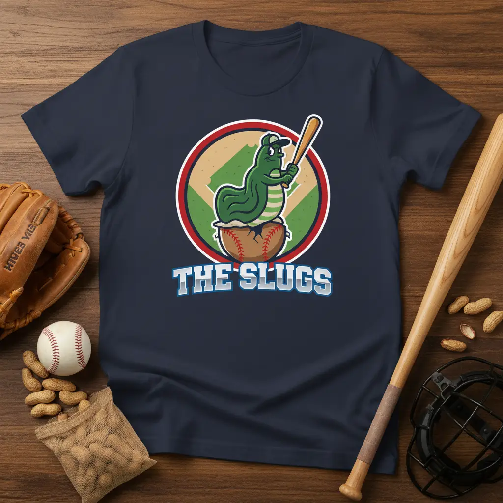 The Slugs Baseball Team T-Shirt Funny Sports Fan Gift