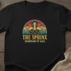 The Sphinx Guardian Of Giza t-shirt with vintage cobra and pyramid graphic
