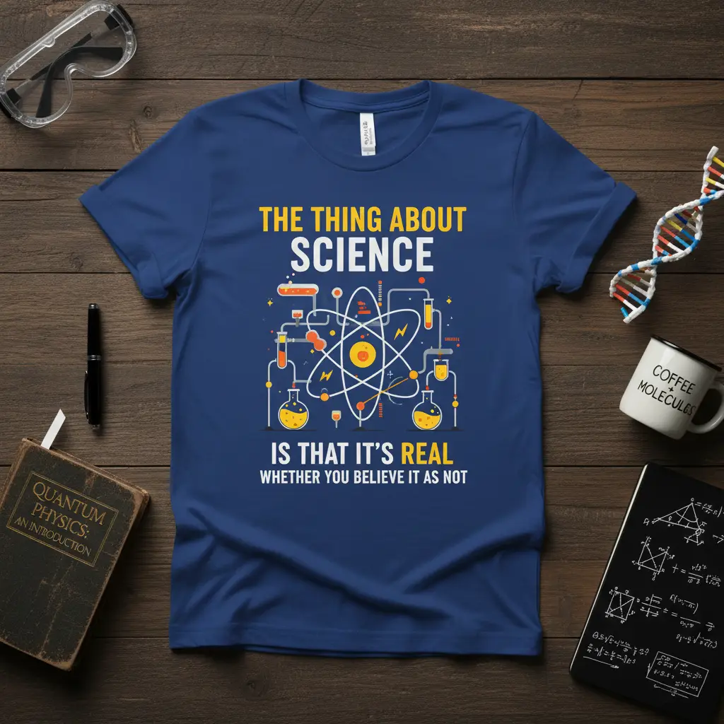 The Thing About Science Is That It’s Real Tee