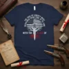 The Tree of Liberty Must Be Refreshed From Time To Time With The Blood Of quote on a navy t-shirt