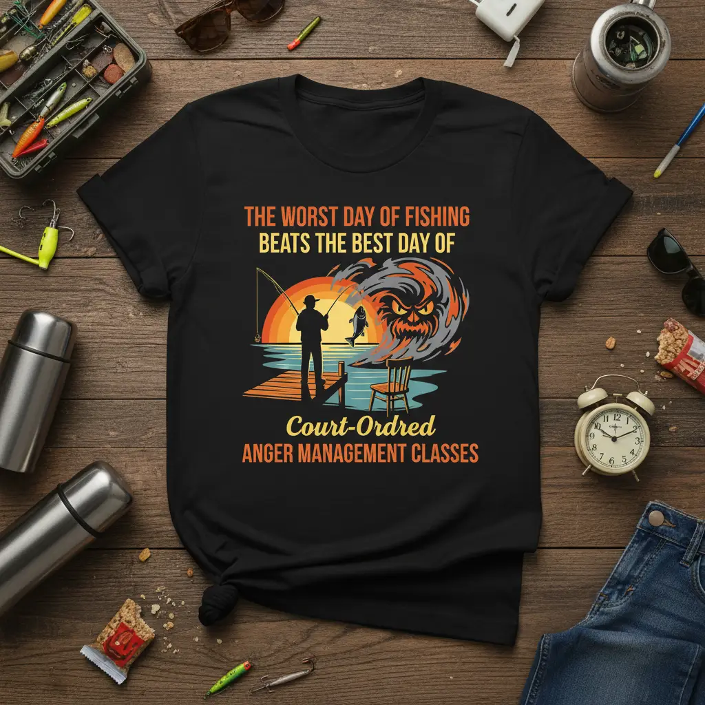 The Worst Day of quote printed with unique artwork on soft premium material t-shirt design