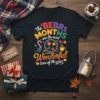 The 'BEBRS MONTHS are the most Wonderful time of the year text with festive graphics including candy cane, flowers, and