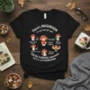 T-shirt with "There's Mushroom in my heart for you!" quote and cute, punny mushroom illustrations