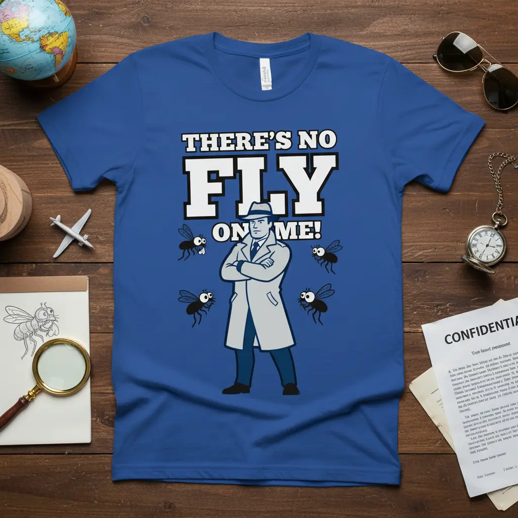There’s No Fly on Me! Detective T-Shirt Funny Quote Gift