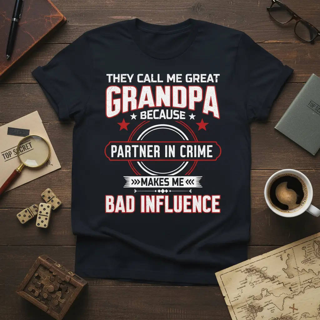 They Call Me Great Grandpa Partner in Crime T-Shirt