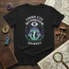 Black t-shirt featuring "Third Eye Mushroom Journey" text with psychedelic mushrooms and an eye graphic