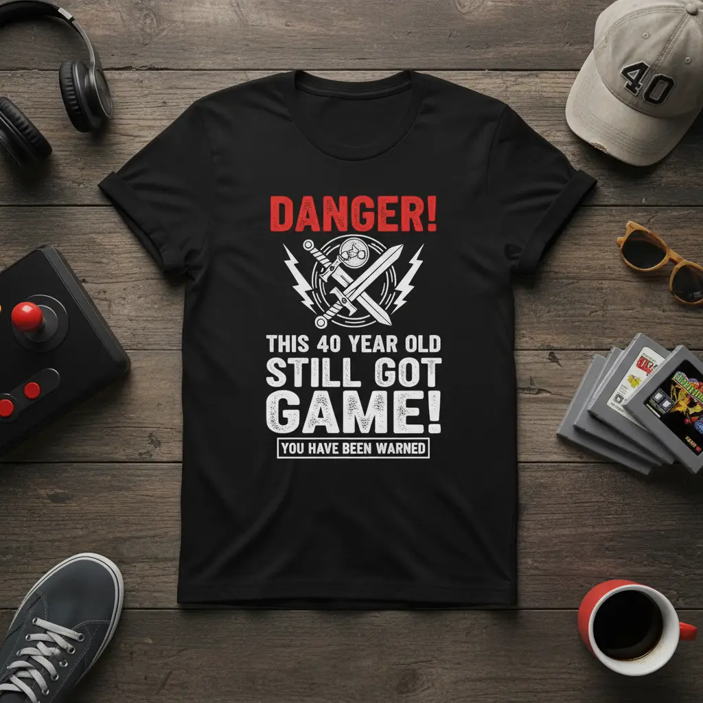 This 40 Year Old Still Got Game T-Shirt Birthday Gift