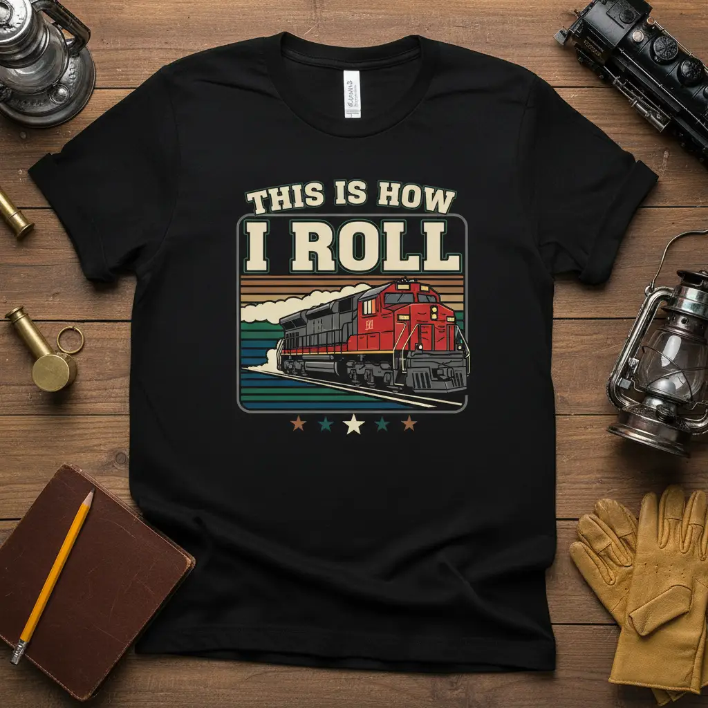 This Is How I Roll Train Enthusiast T-Shirt Gift