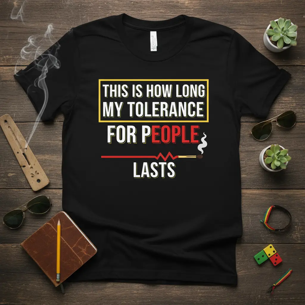 This Is How Long My Tolerance for People Lasts T-Shirt