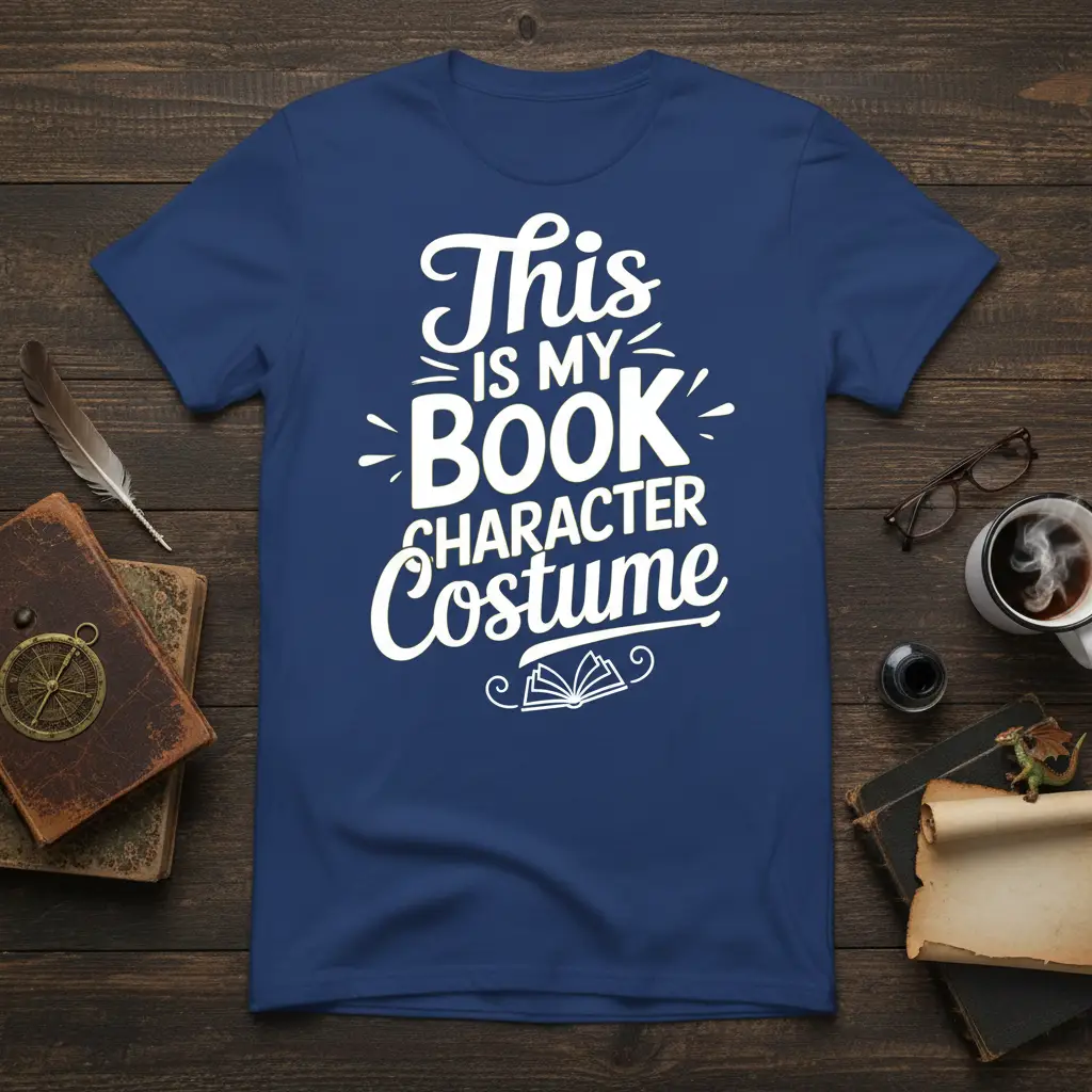 This Is My Book Character Costume T-Shirt for Readers