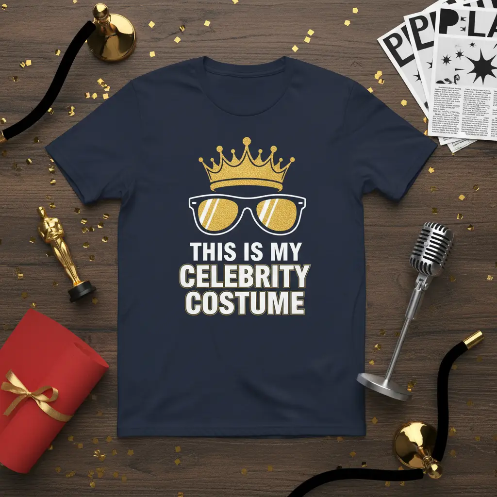 This Is My Celebrity Costume T-Shirt Funny Star Power Gift