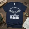 T-shirt with text "THIS IS MY HUMAN COSTUME I'M REALLY A VULTURE" and a graphic of a vulture with wings