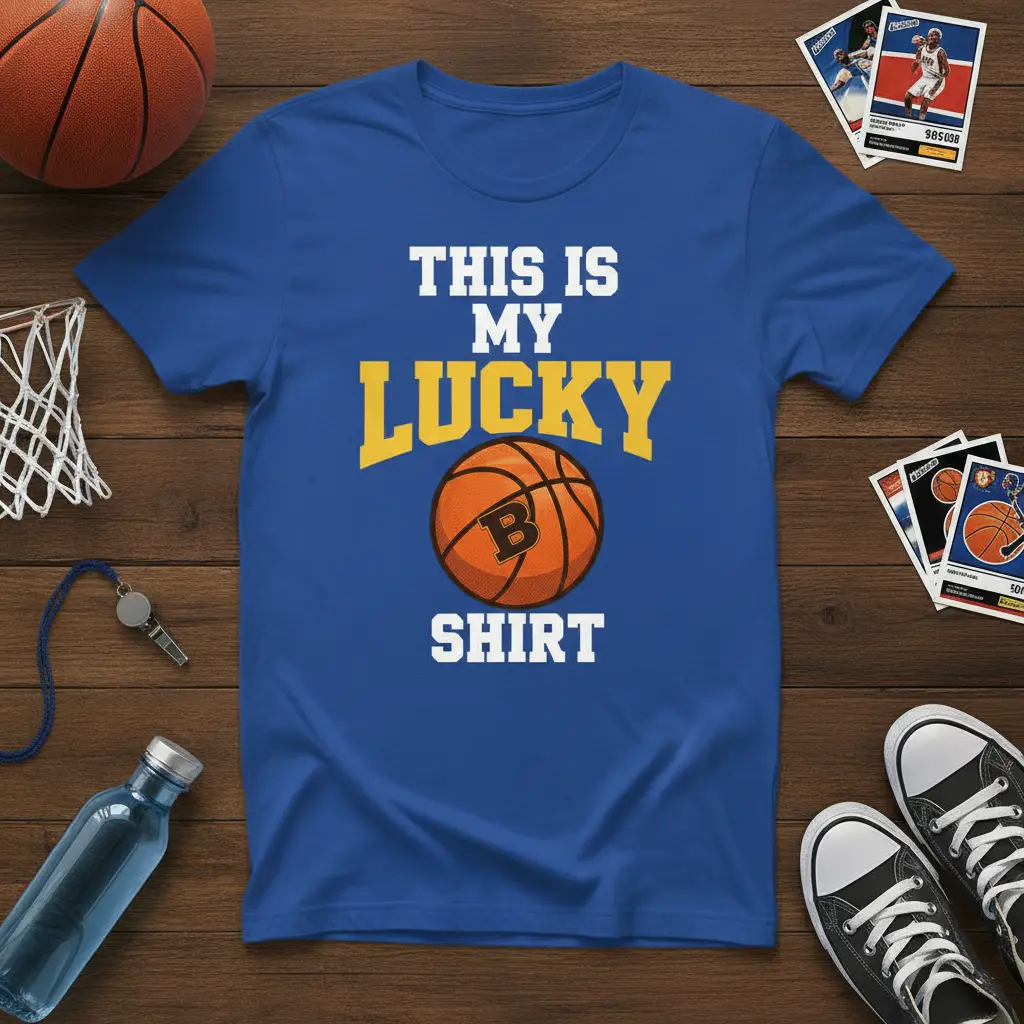 This Is My Lucky Shirt Basketball Fan T-Shirt