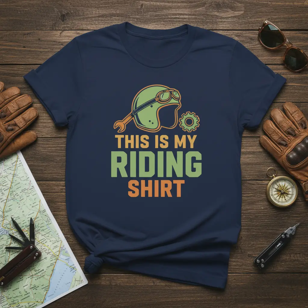 This Is My Riding Shirt Motorcycle Rider Gift Tee