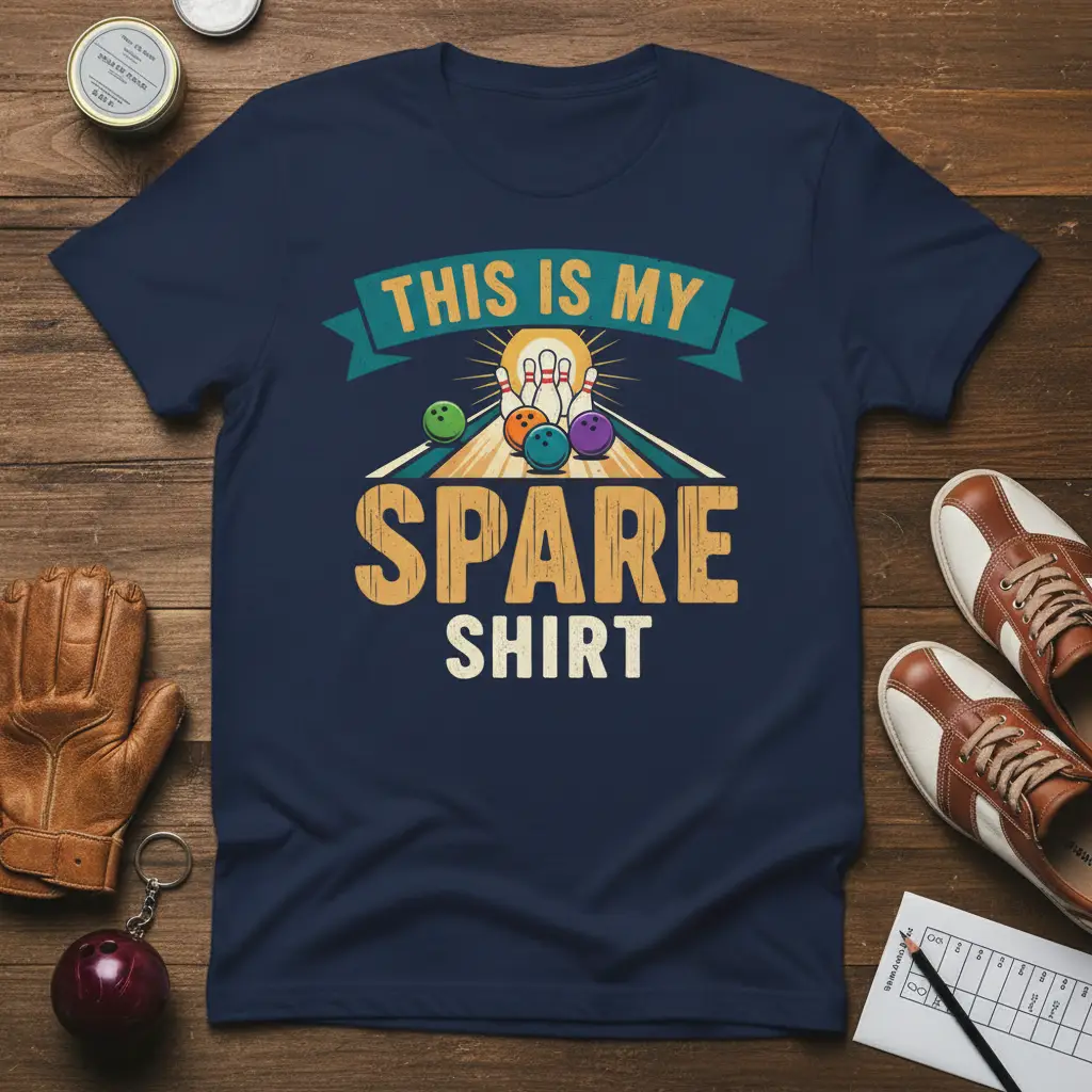 This Is My Spare Shirt Bowling Gift Tee for Bowlers
