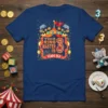 This Ring Master Is 3 Years Old circus-themed birthday t-shirt with elephants, balloons, and confetti