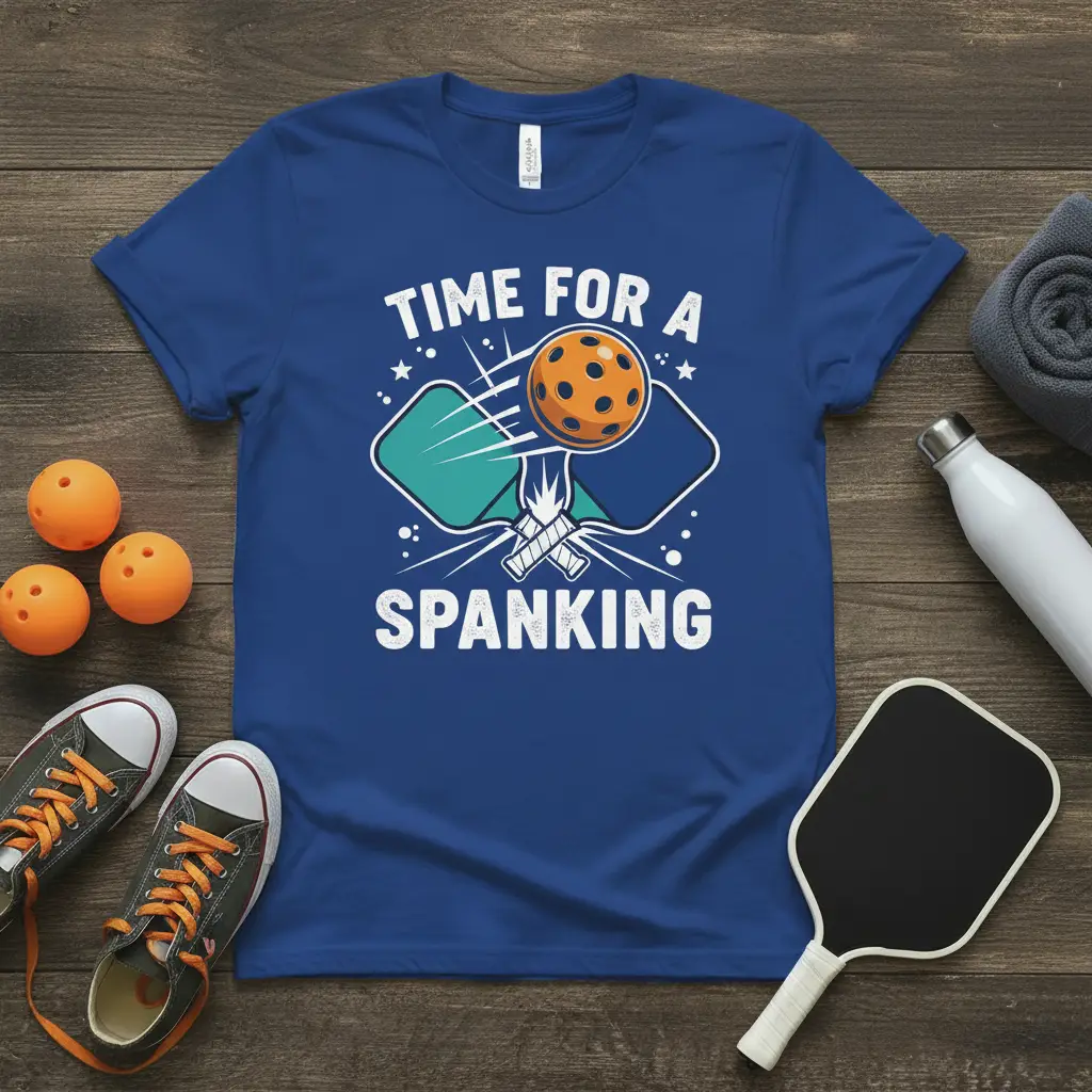Time for a Spanking Pickleball T-Shirt Funny Gift