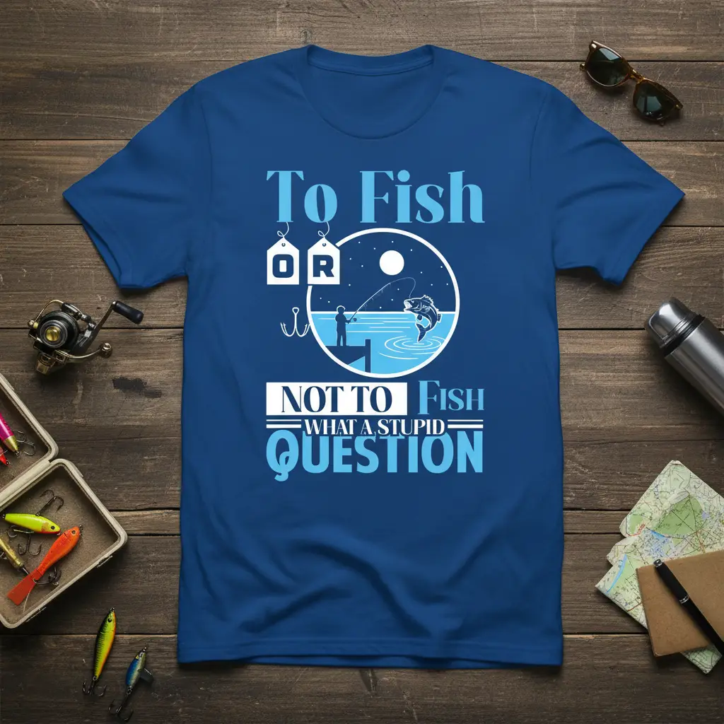 To Fish or Not to Fish Stupid Question Fishing T-Shirt
