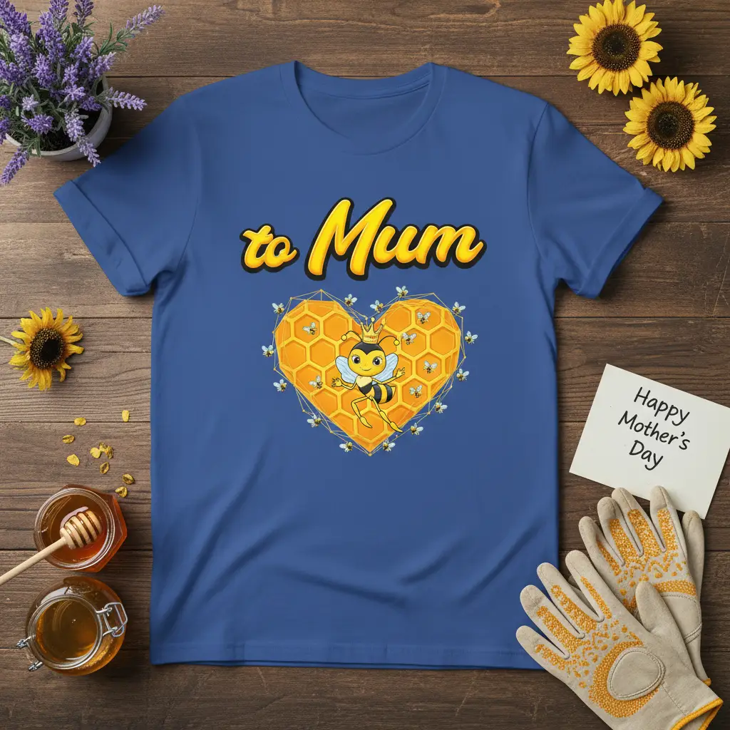To Mum Bee Heart T-Shirt Mother’s Day Gift Idea