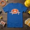 Traffic Cone Heartbeat stylish graphic design printed on comfortable cotton t-shirt