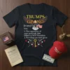 TRUMPS-GIVING The expression of text design featuring detailed typography on quality t-shirt