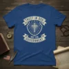 Trust In God Not The Government t-shirt design with a cross and shield emblem