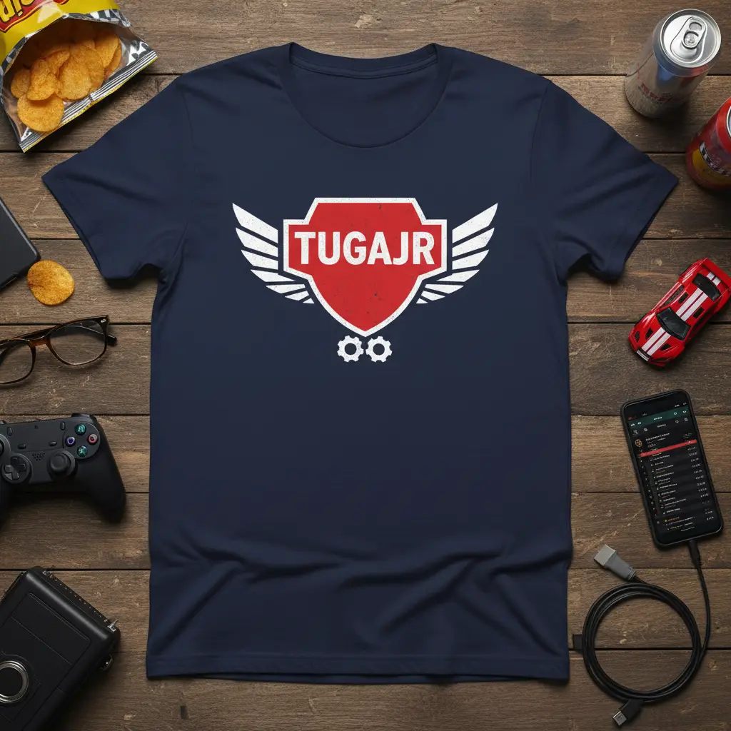 Tugajr Gaming Crest T-Shirt Ultimate Gamer Gift