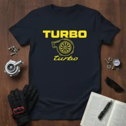 TURBO turbo detailed graphic design printed on comfortable cotton t-shirt