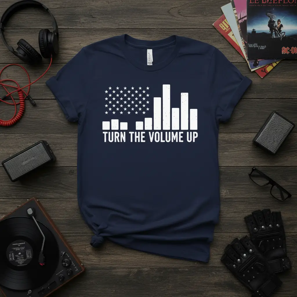 Turn the Volume Up T-Shirt Music Lover Gift for Djs
