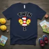 Twin 1 1 bold graphic design printed on comfortable cotton t-shirt