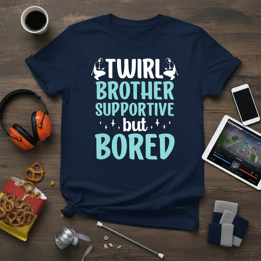 Twirl Brother Supportive but Bored T-Shirt Gift