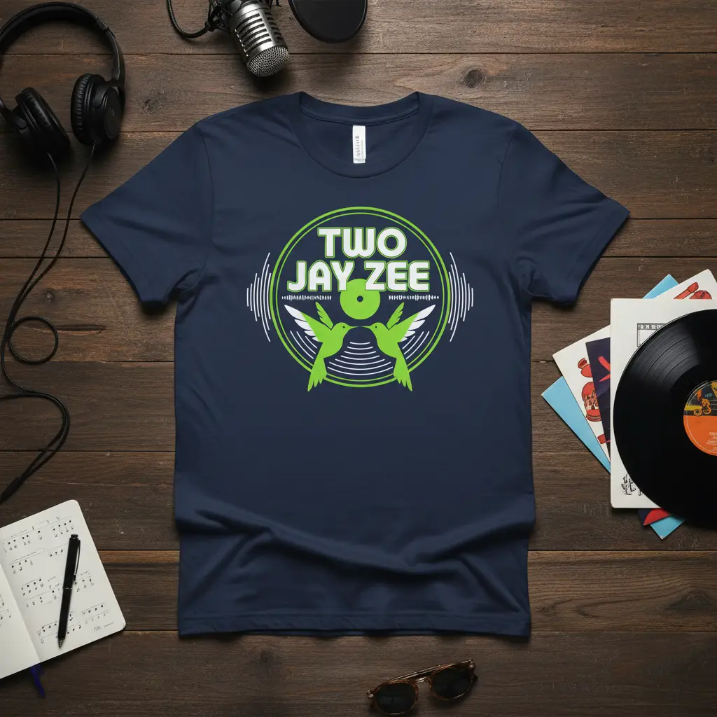 Two Jay Zee Graphic T-Shirt Hip Hop Music Fan Gift