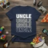 UNCLE UNCLE UNCLE UNCLE detailed graphic design printed on comfortable cotton t-shirt
